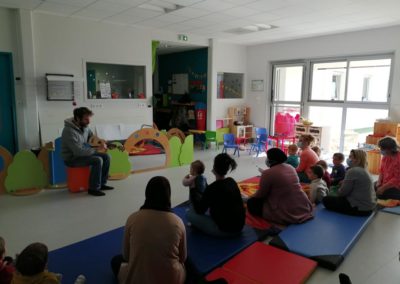 Partenariat centre social Eveil musical et sonore avec Etienne Roux