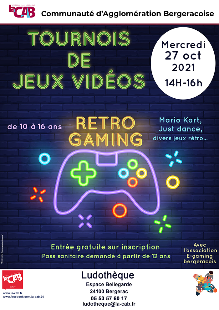 Ludothèque de Bergerac : Tournoi de jeux vidéos "Rétro Gaming"