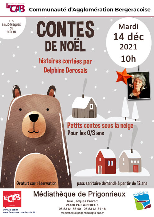 Contes de noël, histoires contées par Delphine Derosais