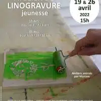 atelier linogravure jeunesse 2022