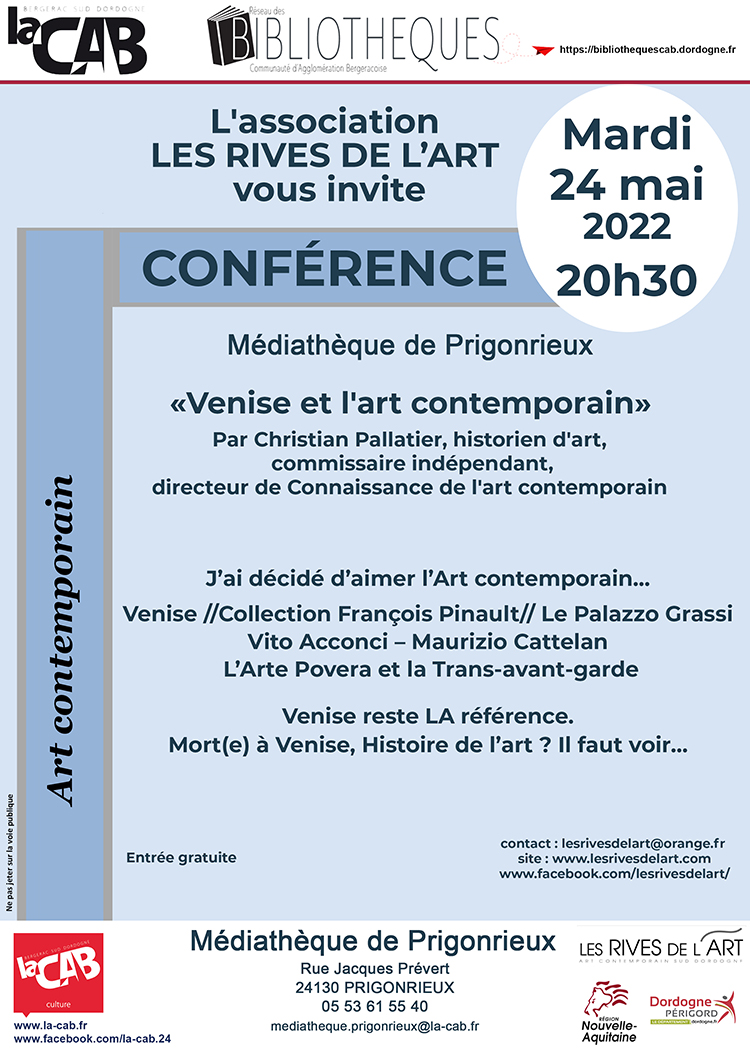 Conférence à la médiathèque de Prigonrieux