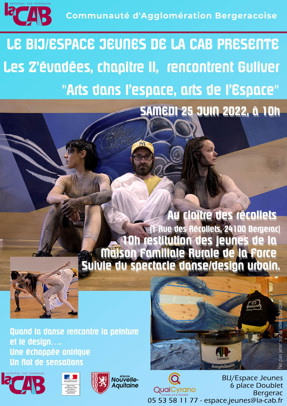 Les Z’évadées, chapitre II, rencontrent Guliver "Arts dans l’espace, arts de l’Espace"