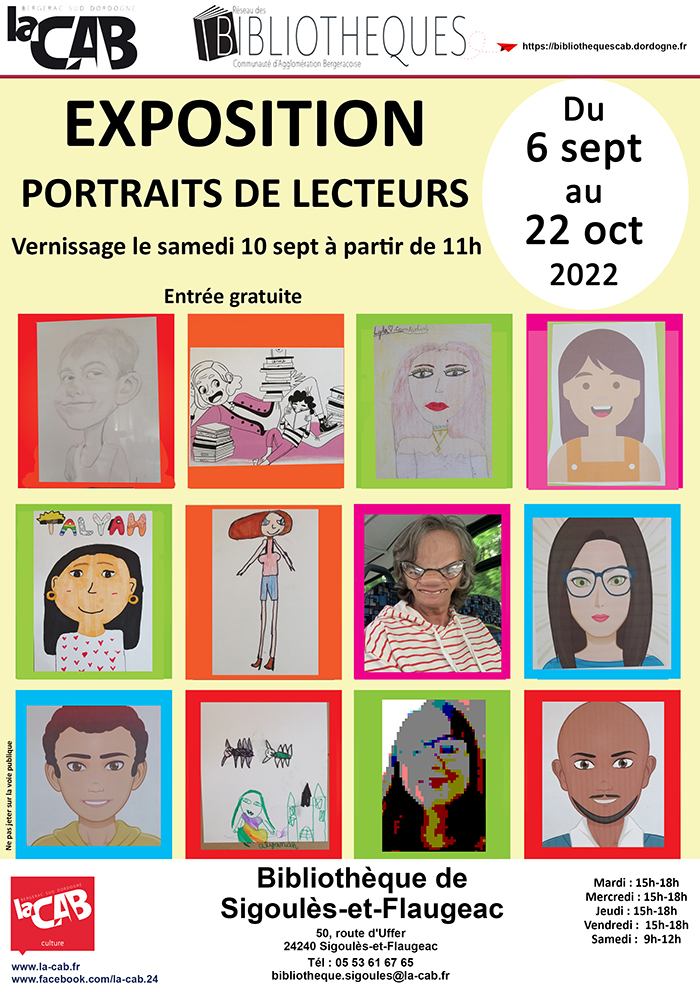 Exposition : Portraits de lecteurs