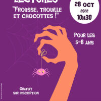 Lectures : frousse, trouille et chocottes ! à la médiathèque de La Force