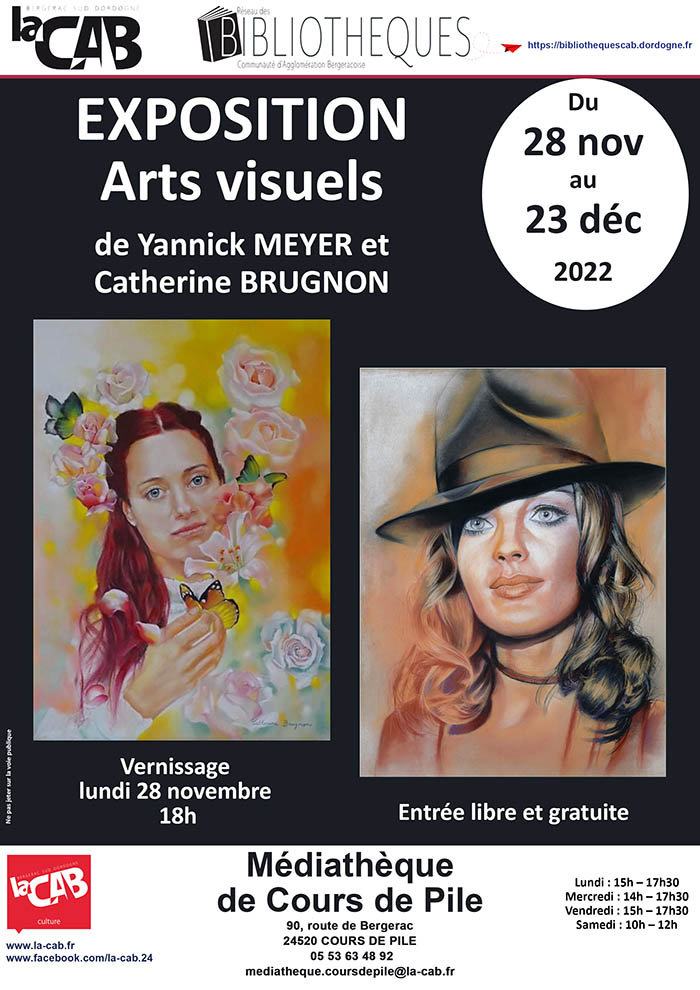 Exposition : arts visuels par les artistes Yannick MEYER et Catherine BRUGNON