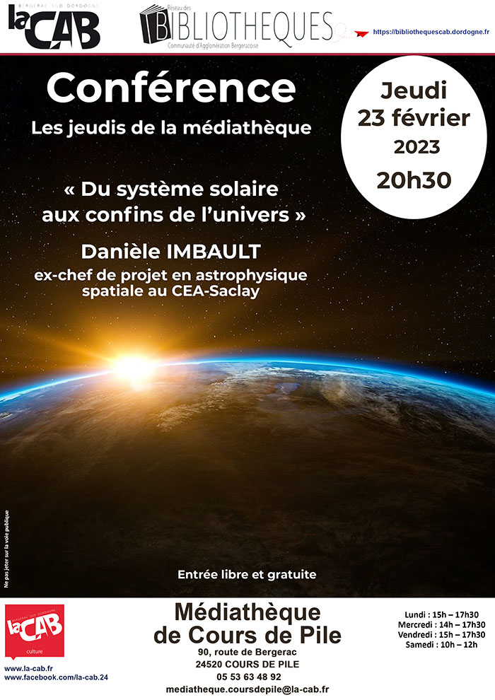 Conférence "Les jeudis de la médiathèque"
