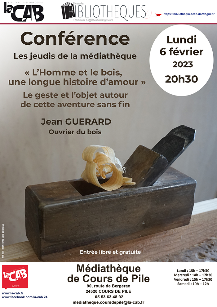CONFÉRENCE : "Les jeudis de la médiathèque"