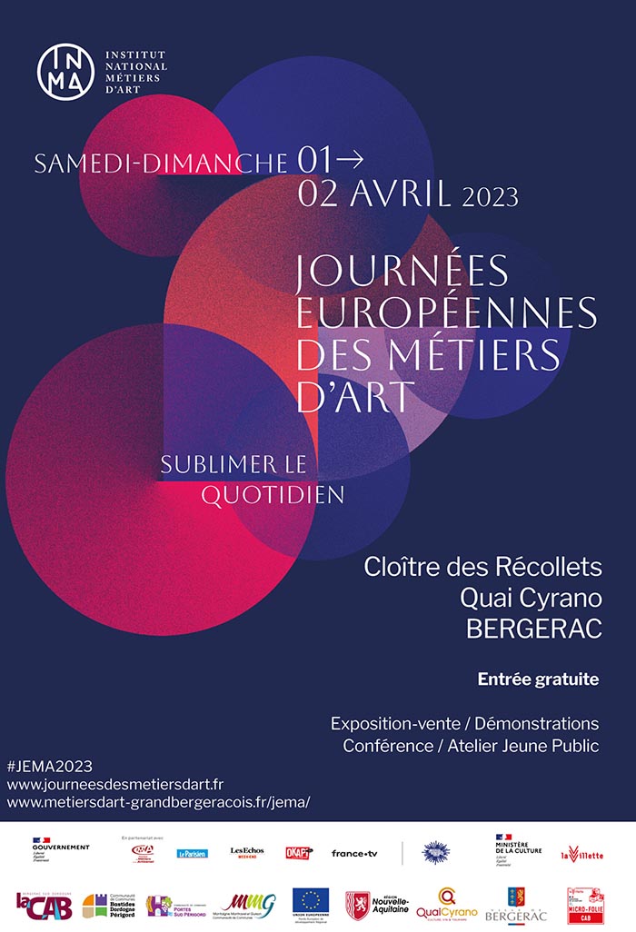 Journées Européennes des Métiers d’Art (JEMA) “Sublimer le quotidien”