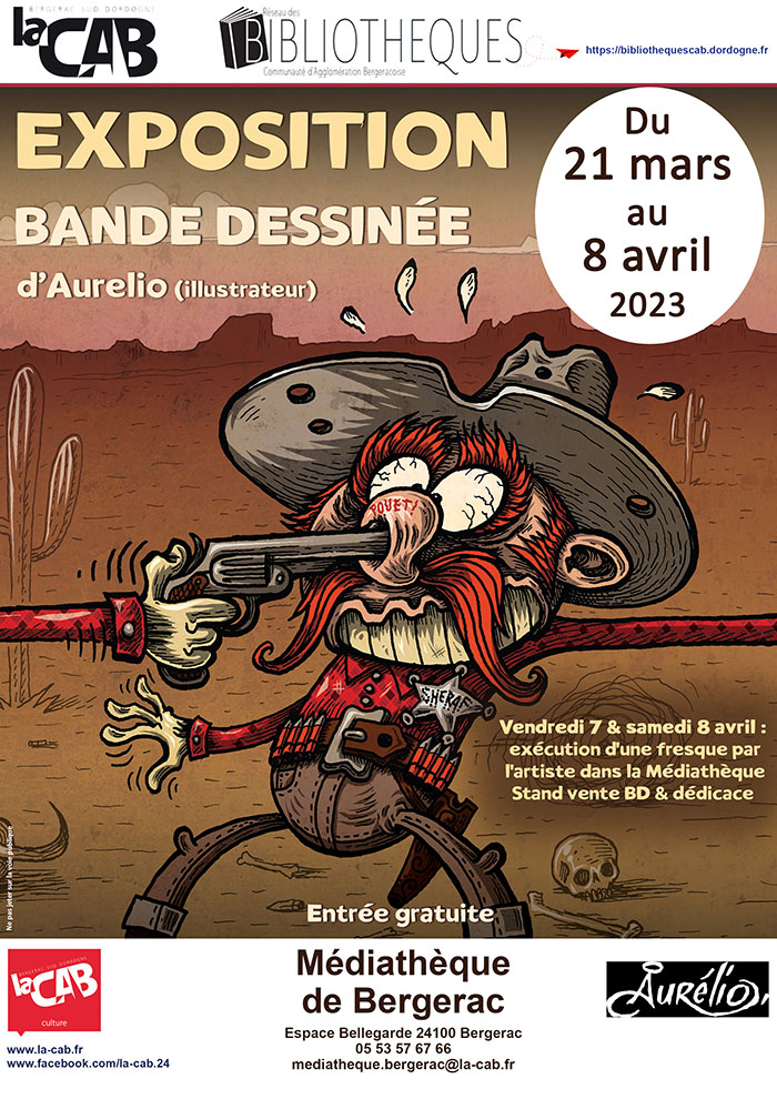 Exposition bande dessinée à la médiathèque de Bergerac