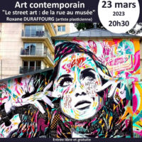 Conférence "art contemporain" à la médiathèque de Cours de Pile