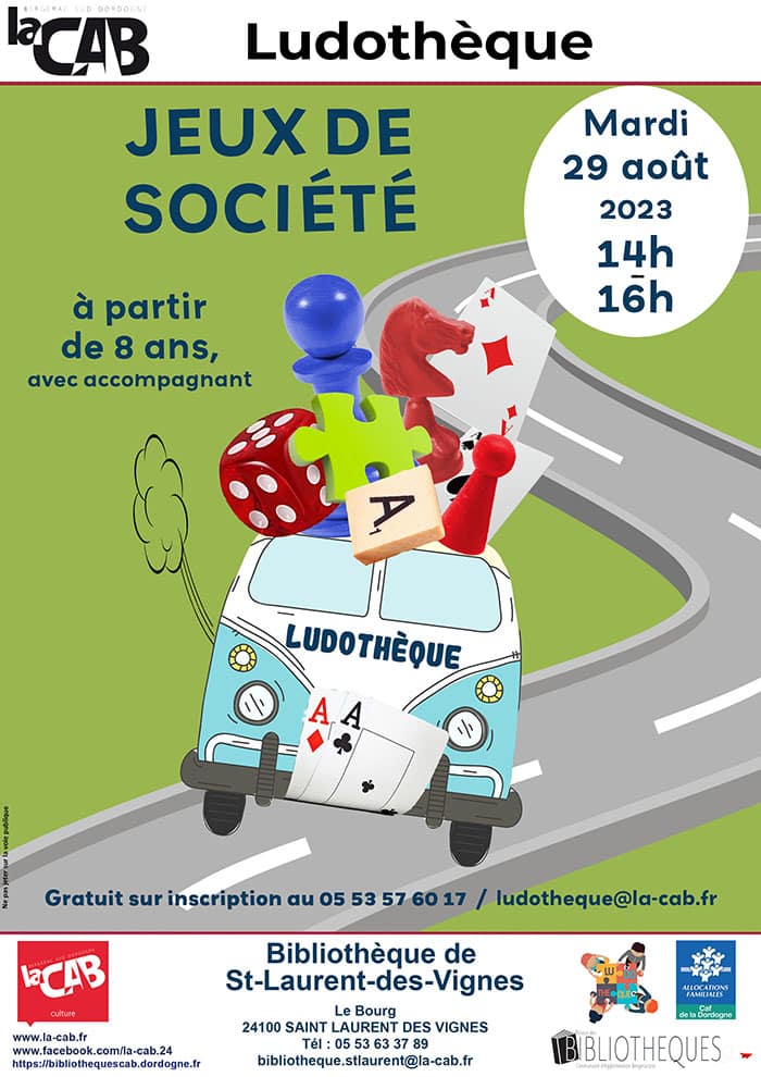 Jeux de société : La ludothèque de la CAB en itinérance