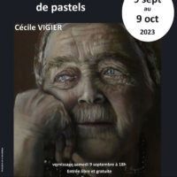 Exposition de pastels, Cécile VIGIER à la médiathèque de Cours de Pile