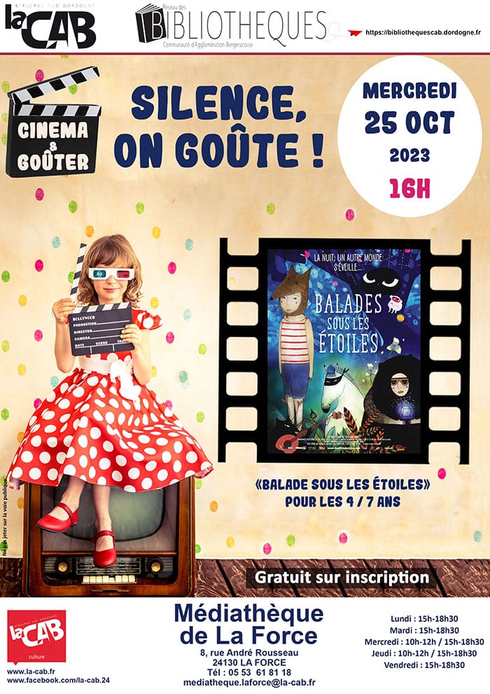 Silence on goûte à la médiathèque de La Force