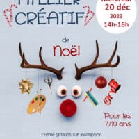 Atelier créatif de Noël à la bibliothèque de Creysse