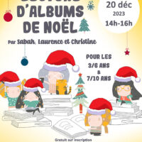 Lectures d'albums de Noël à la bibliothèque de Creysse