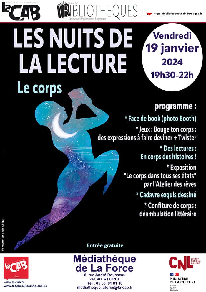 Les nuits de la lecture à la médiathèque de La Force