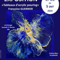 Exposition Cours de Pile Françoise Guerrier à la médiathèque de Cours de Pile