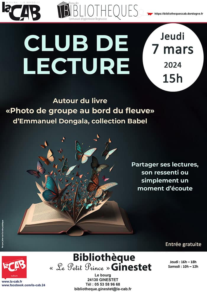 Bibliothèque de Ginestet "Le Petit Prince" : Club de lecture