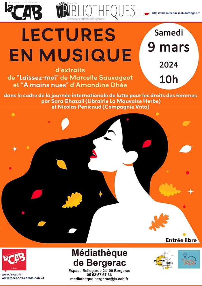 Lecture en musique à la médiathèque de Bergerac