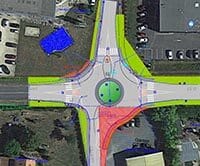 Travaux Rond point de Prigonrieux