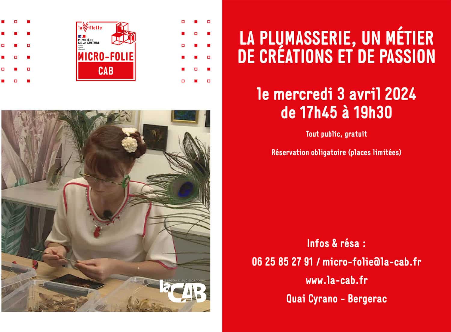 Micro Folie de la CAB - La plumasserie, un métier de créations et de passion