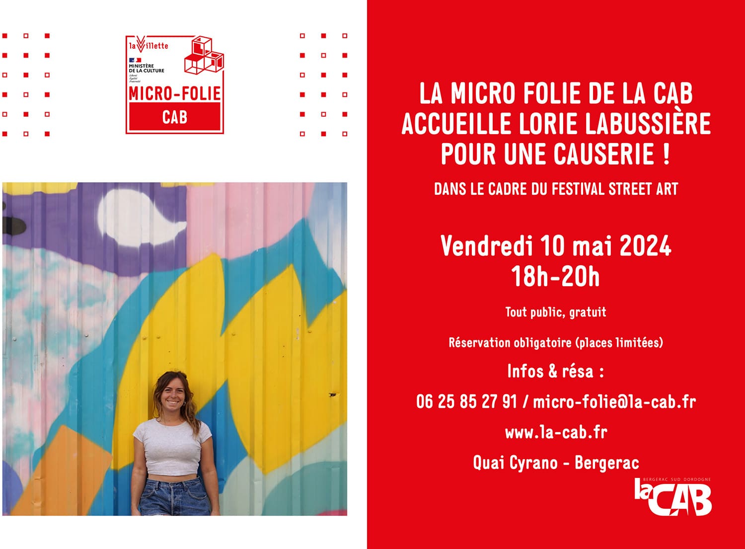 Festival Street art : une causerie par Lorie Labussière à la micro folie