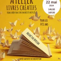 Atelier livres créatifs à la médiathèque de Bergerac