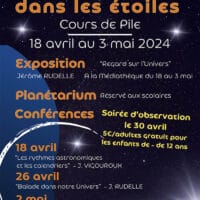 15 jours la tête dans les étoiles à Cours de Pile