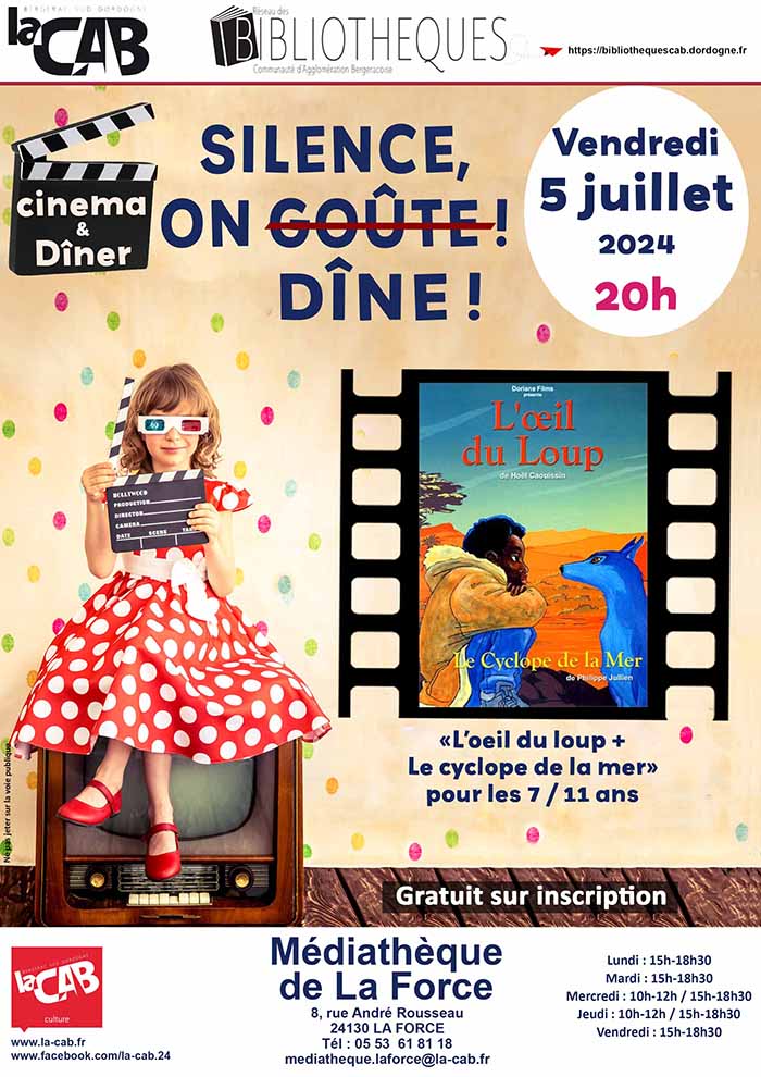 Silence, on dîne ! à la médiathèque de La Force
