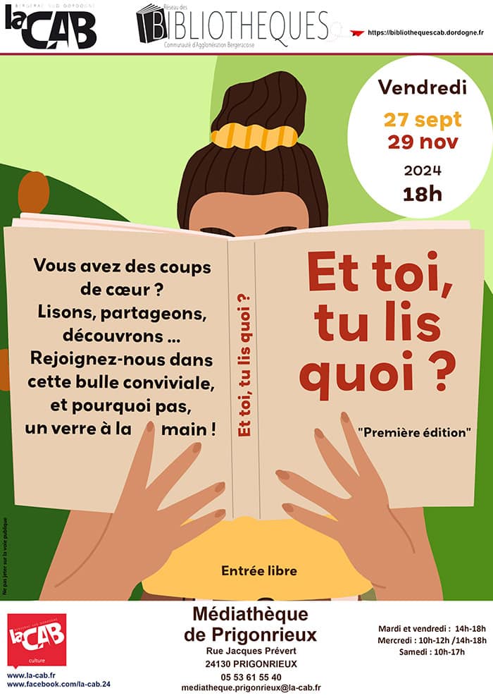 Et toi, tu lis quoi ? à la médiathèque de Prigonrieux