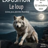 Exposition "le loup" : livres, jeux, planches illustrées... à la bibliothèque de Saint Laurent des Vignes