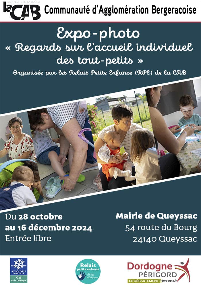 Expo-photo « Regards sur l’accueil individuel des tout-petits » à Queyssac
