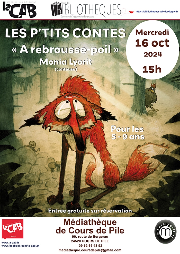 Les p'tits contes à la médiathèque de Cours de Pile