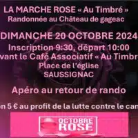 LA MARCHE ROSE Au Timbré