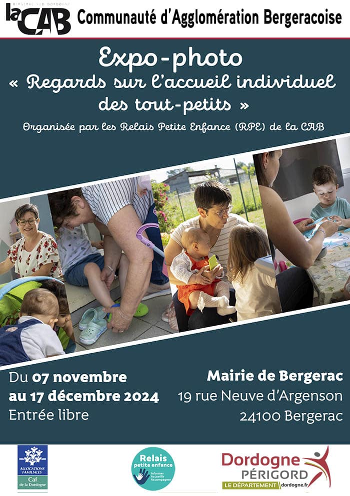 Expo-photo « Regards sur l’accueil individuel des tout-petits » à Bergerac