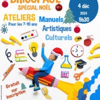 Bricopages de noël à la médiathèque de Lamonzie Saint Martin