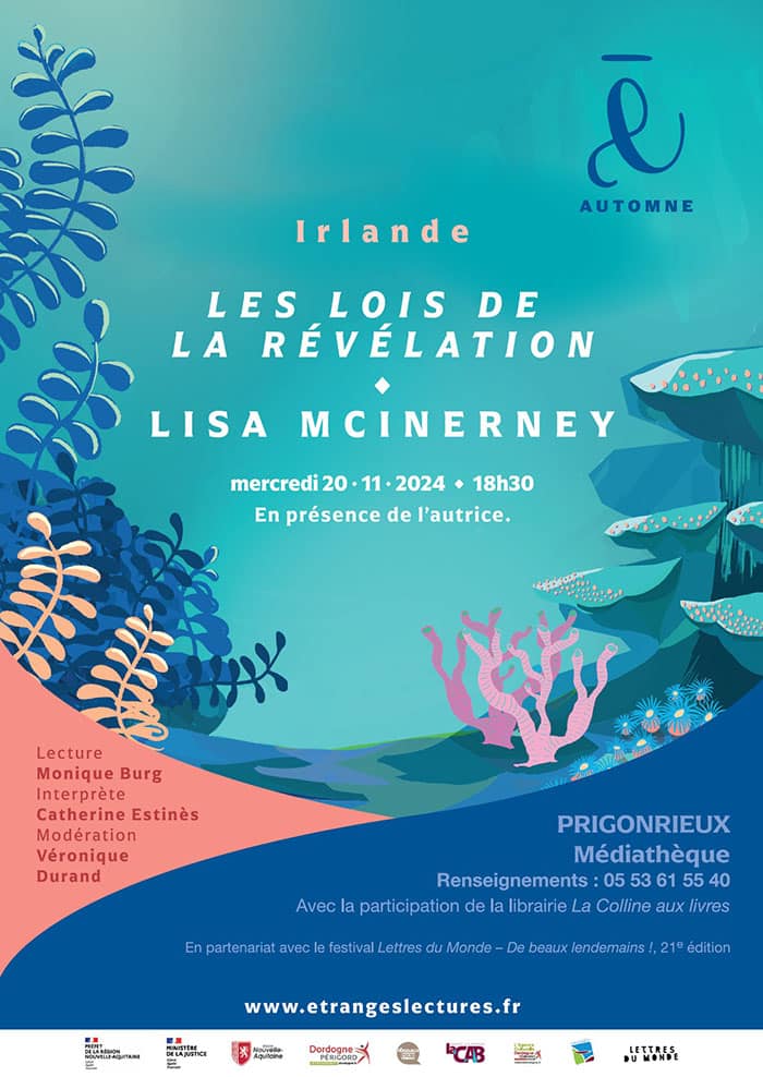 Etranges Lectures : "Les lois de la révélation" Lisa McInerney, J. Losfeld, 2024.