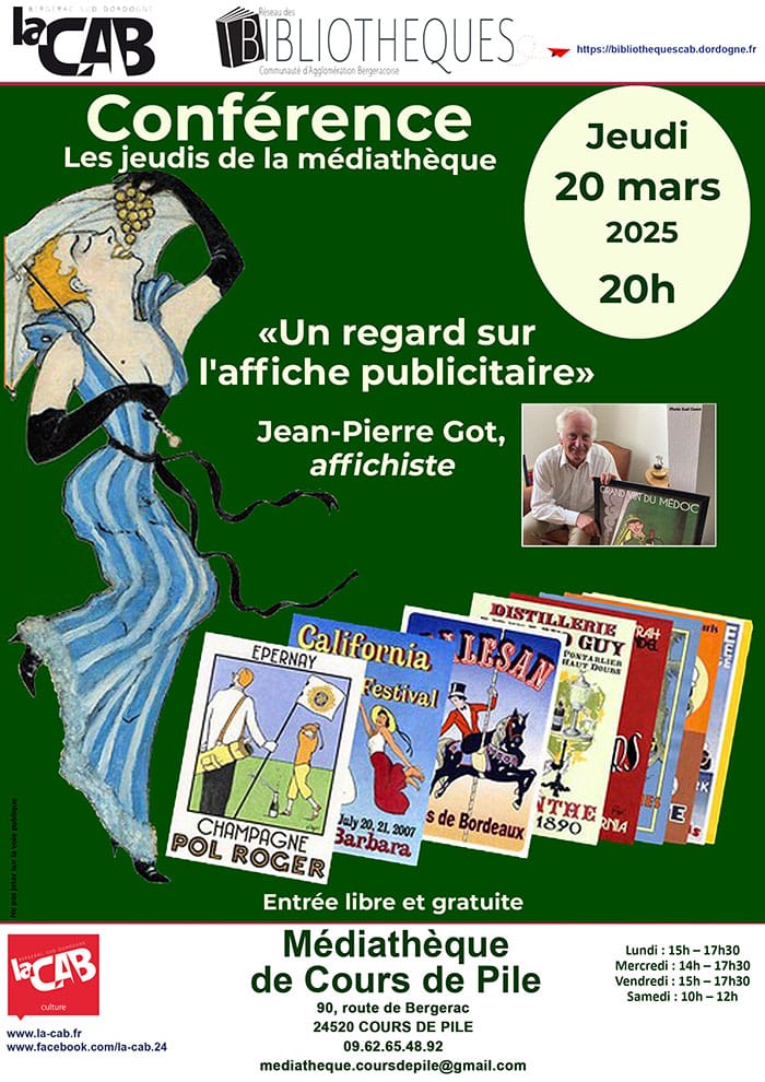"Les jeudis à la médiathèque" : « Un regard sur l'affiche publicitaire »