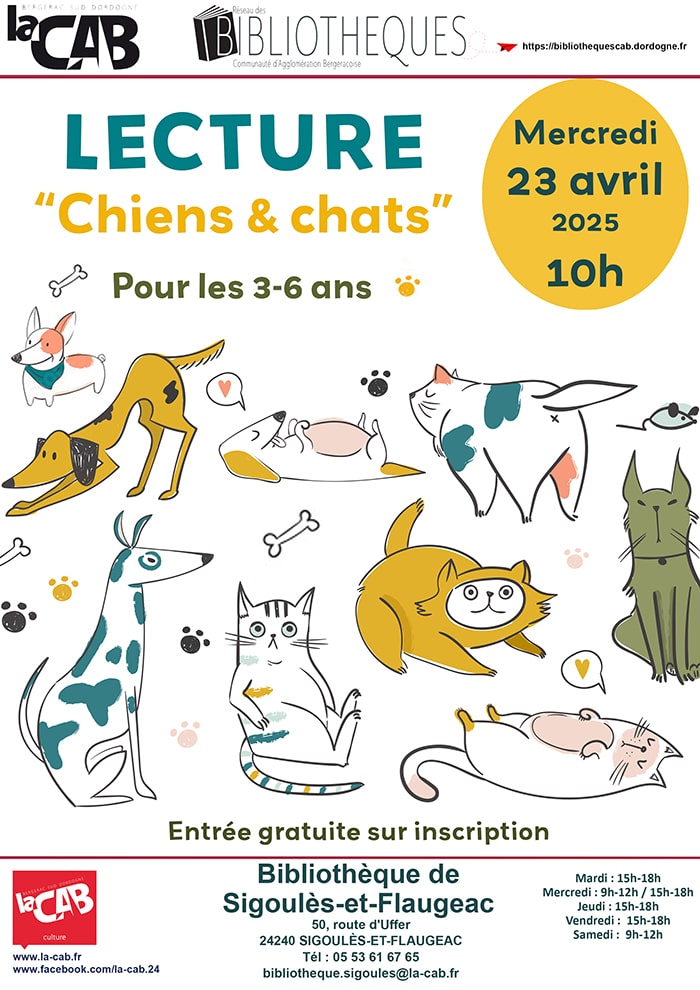 Lecture "chiens et chats"