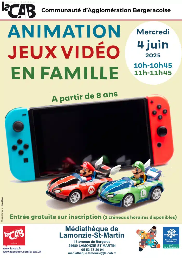 Animation Jeux vidéo en famille Animation Jeux vidéo en famille