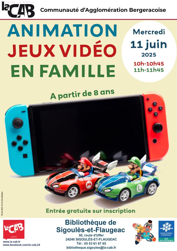 Animation Jeux vidéo en famille