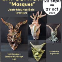 Exposition "Masques" de Jean Maurice Bois
