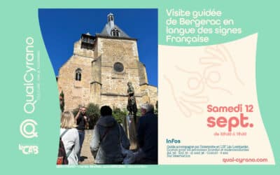 Visite patrimoine de Bergerac en LSF