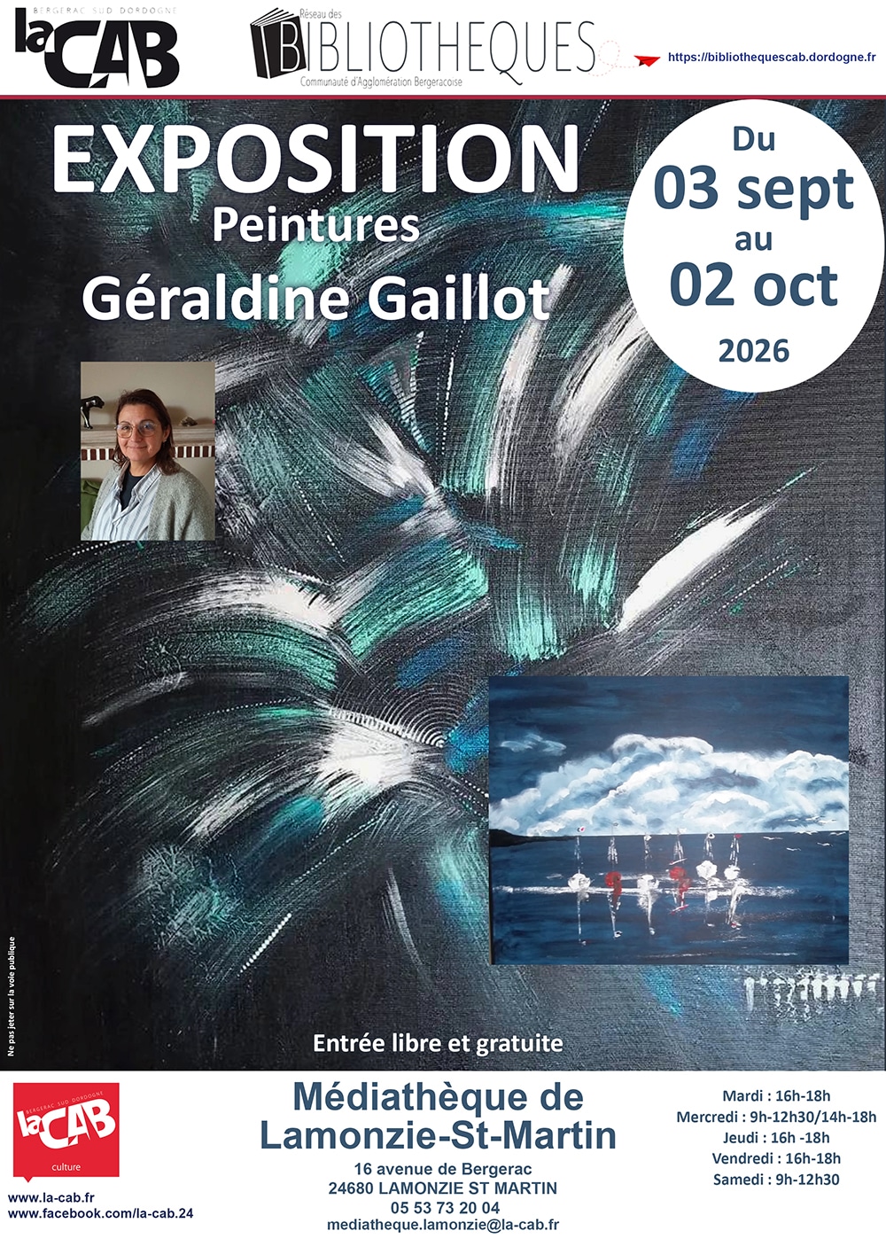 Exposition de peinture : Géraldine Gaillot