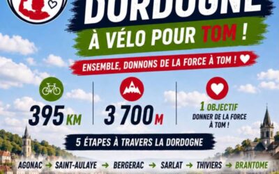 Tour de Dordogne solidaire pour « Des Muscles pour Tom »