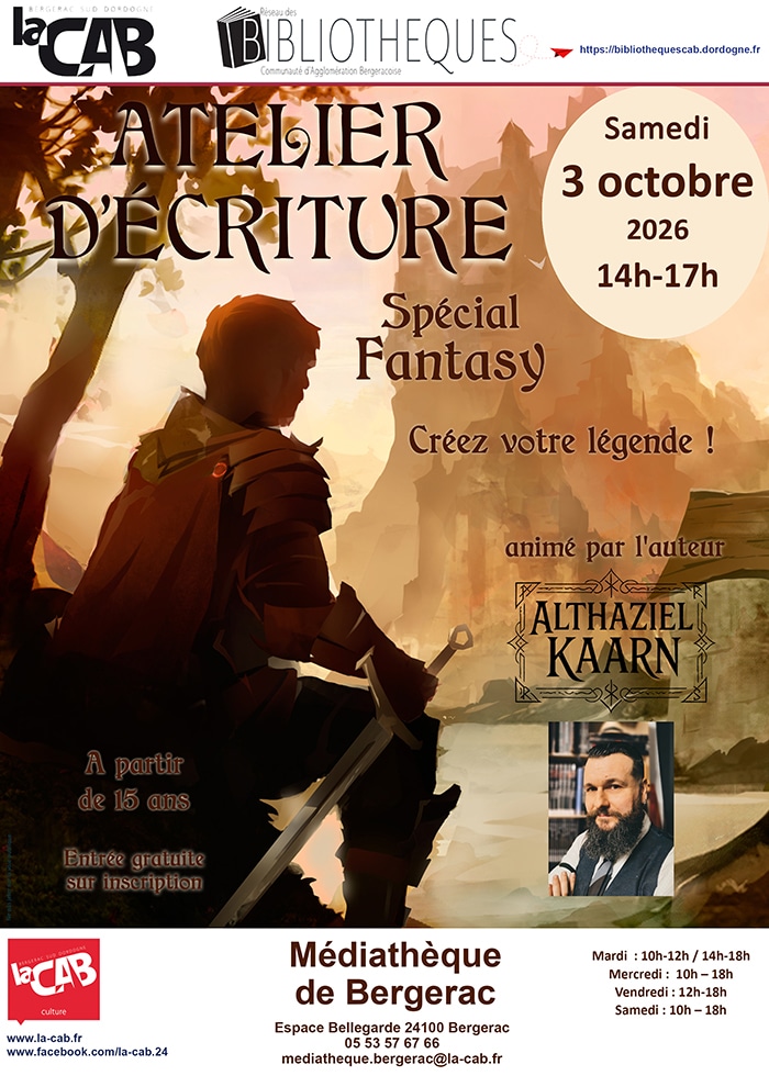 Atelier d’écriture : spécial Fantasy