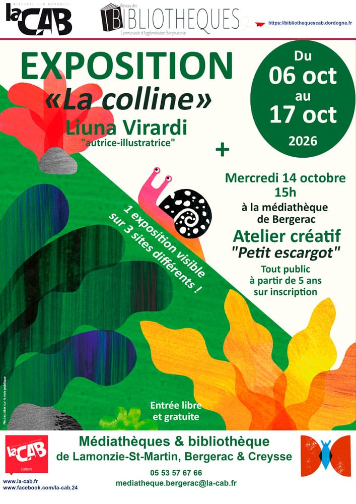 Exposition + Atelier créatif : “Petit escargot”