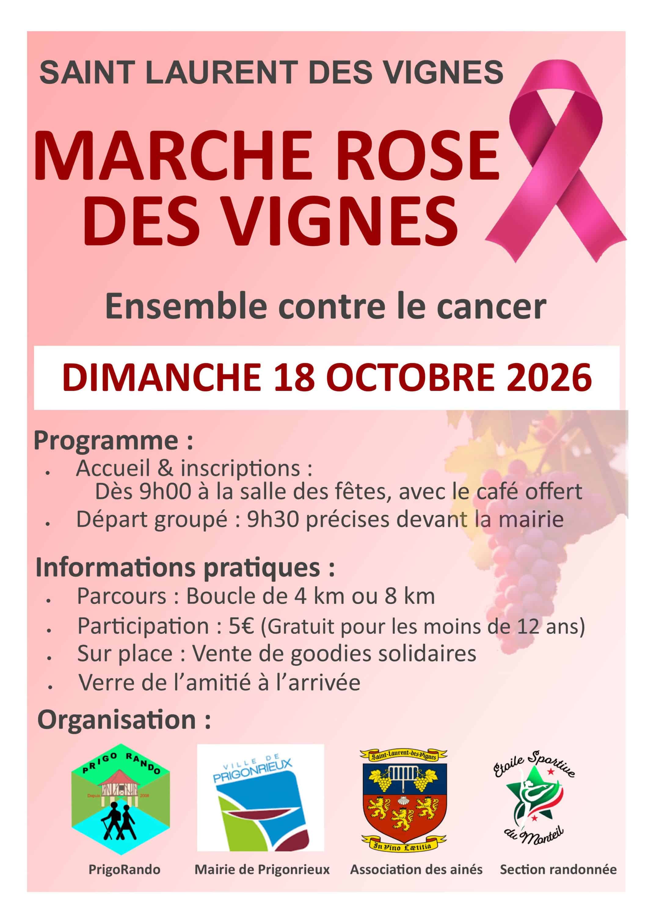 Octobre rose – Saint Laurent des Vignes