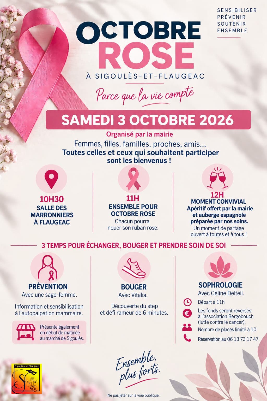 Octobre rose – Sigoulès et Flaugeac