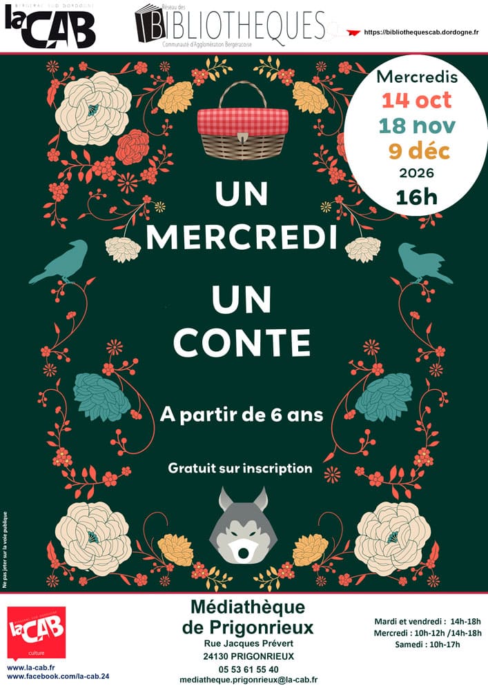 Un mercredi, un conte : Laissez-vous conter par Elisabeth !
